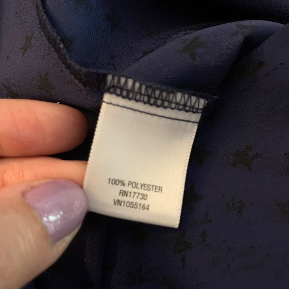 CONVERSE ONE STAR Navy Blue Stars Tank Top Sz‎ XS - Picture 5 of 6